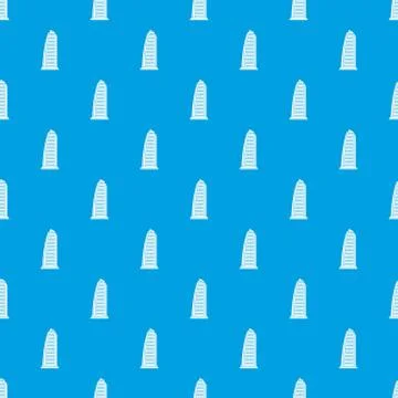 Skyscraper pattern seamless blue Stock Illustration
