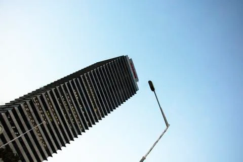 Skyscraper put a diagonal Stock Photos