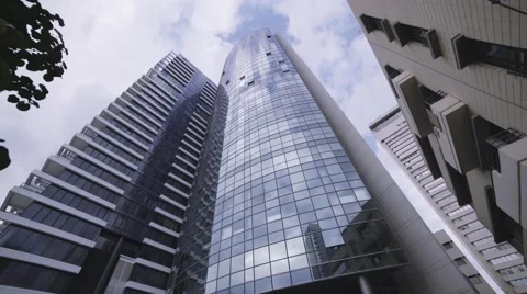 Skyscraper reflection graded Stock Footage 58149988