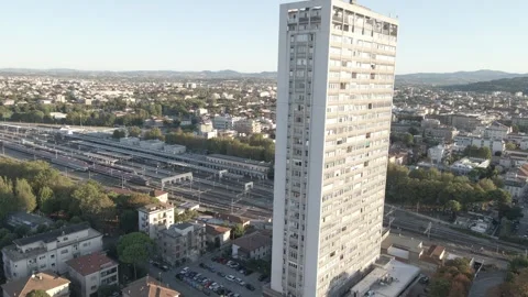 Skyscraper in Rimini Stock Footage 255768480