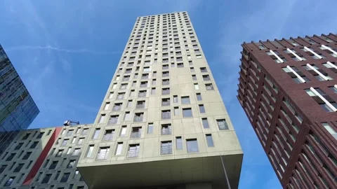 Skyscraper in Rotterdam Time Lapse September 2021 Stock Footage 161458505