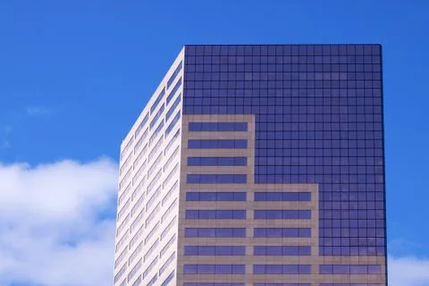 Skyscraper sky near top Stock Photos