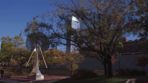 Skyscraper With Sun Reflection In Baltimore Maryland Stock Footage 99011092