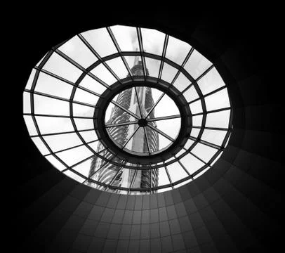 Skyscraper through a window Photos