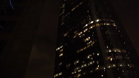 Skyscraper Tilt Down Stock Footage 8860668