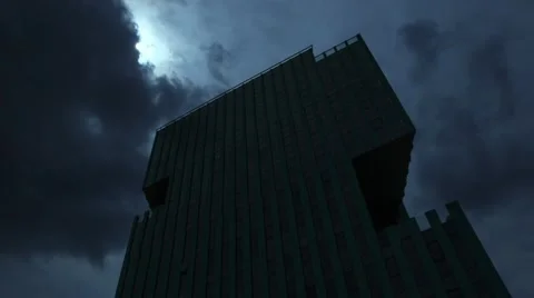 Skyscraper | Timelapse (colored) Stock Footage