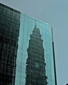 Skyscraper Tower mirror Stock-Fotos