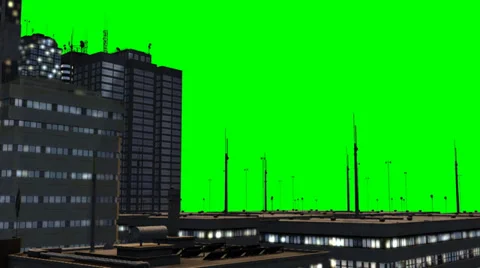 Skyscraper - tracking shot - green screen Video stock 37105122