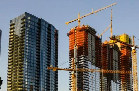 Skyscraper under construction Stock-Fotos