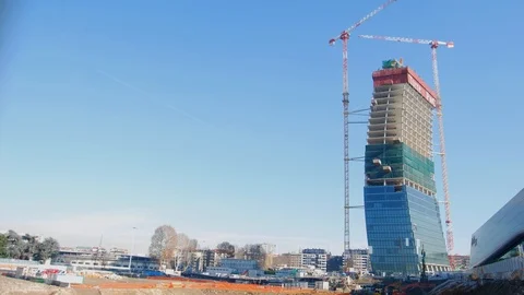 Skyscraper under constrution - Time lapse Stock-Footage 102501648