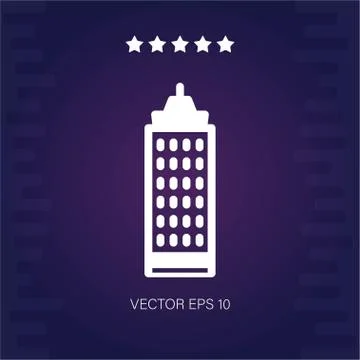 Skyscraper vector icon Stock Illustration