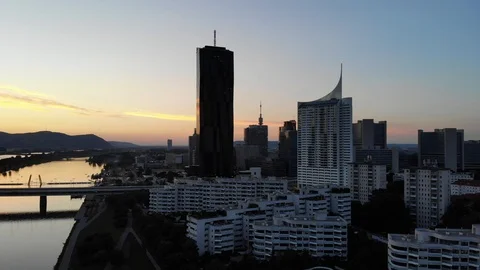 Skyscraper view in vienna Stock Footage 116713198