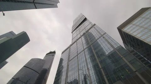 Skyscraper. wide low angle panning Video stock 61520130