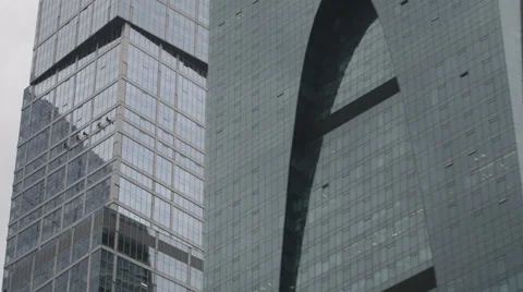 Skyscraper. Window washers. Stock Footage 61519882