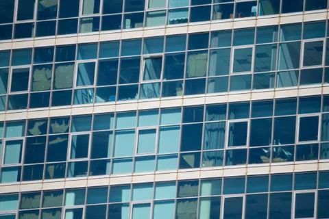 Skyscraper windows close up Stock Photos