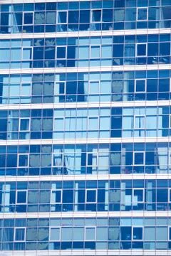 Skyscraper windows close up Stock Photos