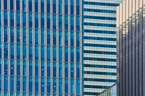 Skyscraper windows detail Stock Photos