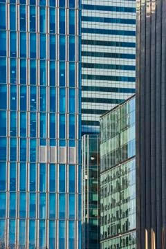 Skyscraper windows detail Stock Photos