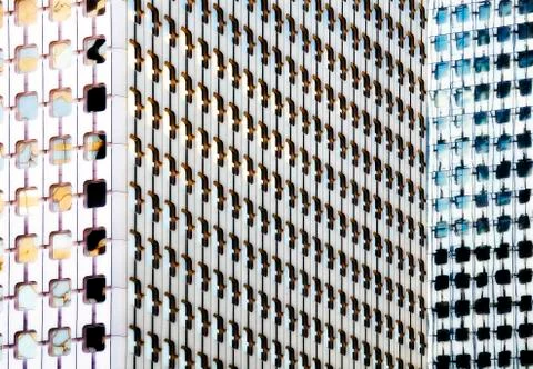 Skyscraper windows texture Stock Photos