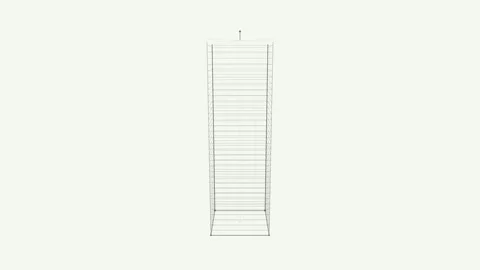 Skyscraper Wireframe Animation for Architectural Visualization Design Stock Footage 332952526