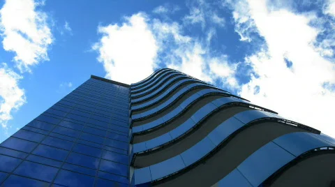 Skyscrapers and Clouds Stock Footage 353892
