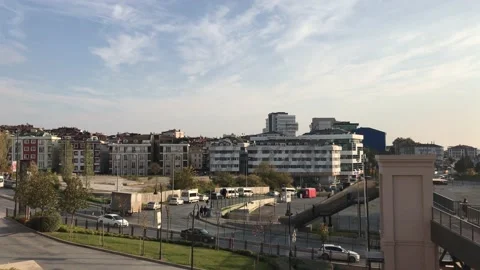 Skyscrapers and Clouds Video stock 144558789