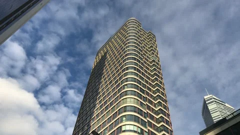 Skyscrapers and Clouds Stock Footage 144627999