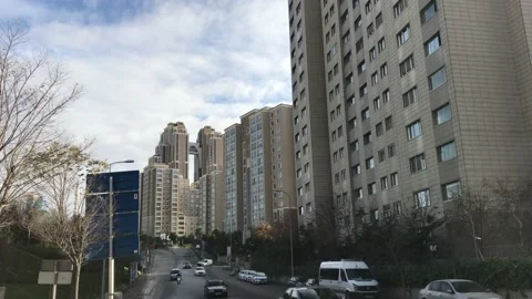 Skyscrapers and Clouds Video stock 144628141