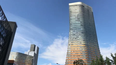 Skyscrapers and Clouds Stock Footage 144629174