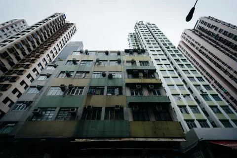 Skyscrapers at Ap Lei Chau, in Hong Kong, Hong Kong. Stock Photos