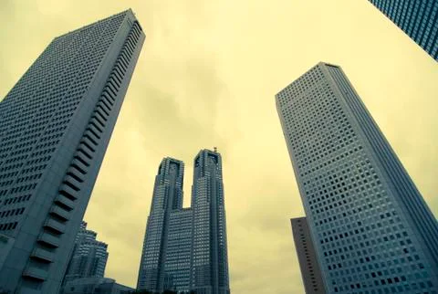 Skyscrapers background Stock-Fotos