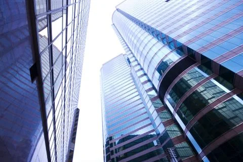 Skyscrapers background Stock Photos