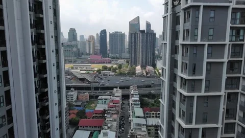 Skyscrapers of Bangkok Stock Footage 255659356