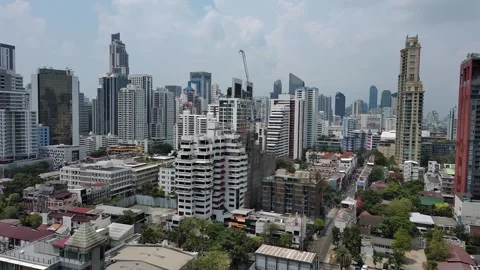 Skyscrapers of Bangkok Stock Footage 255659699