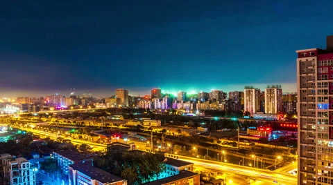 Skyscrapers in Beijing. Timelapse Stock Footage 47793731
