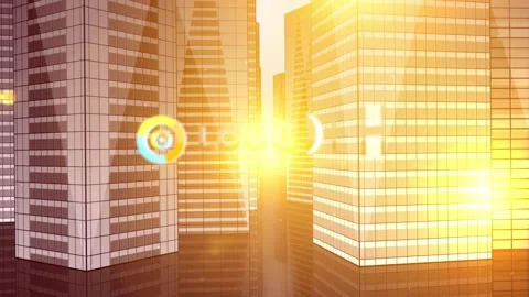 SkyScrapers Buildings Logo V2 Stock After Effects
