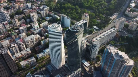 Skyscrapers in the city Video stock 168614547