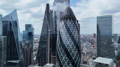 Skyscrapers city of London Stock Footage 344074792