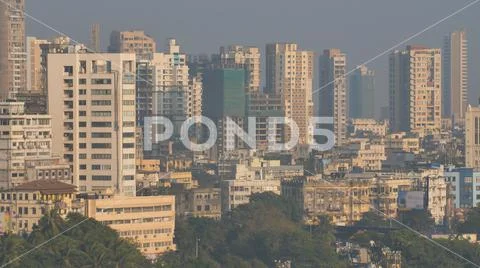 Skyscrapers of the city of Mumbai India. Stock Photos
