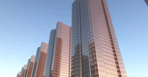 Skyscrapers city seamless loop time lapse animation 4k uhd 스톡 동영상 84169824