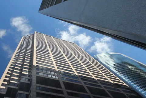 Skyscrapers With Clouds Stock-Footage 923874