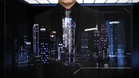 Skyscrapers Constructions &amp; Urban Architecture Video stock 262535155