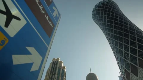 Skyscrapers in Doha, Qatar. Video stock 130895937