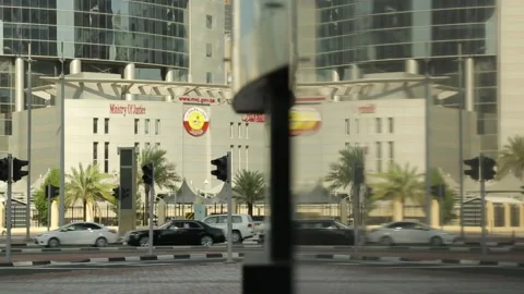 Skyscrapers in Doha, Qatar. Video stock 130895943