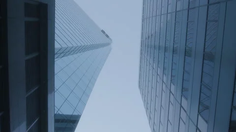 Skyscrapers downtown up view Stock Footage 285569243