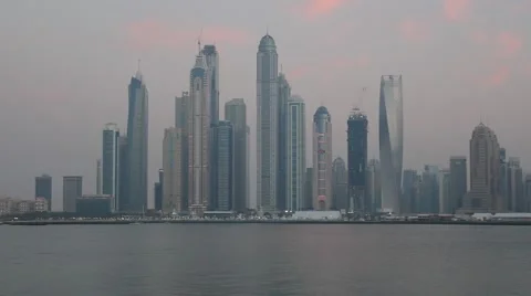 Skyscrapers in Dubai Stock Footage 48770499