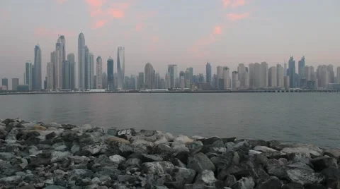 Skyscrapers in Dubai Stock Footage 48770529