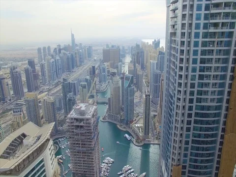 Skyscrapers of Dubai Stock Footage 74232580
