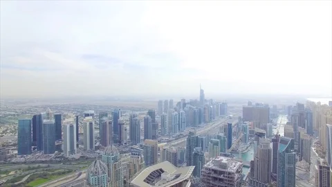 Skyscrapers of Dubai Stock Footage 74232712