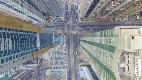 Skyscrapers of Dubai Stock Footage